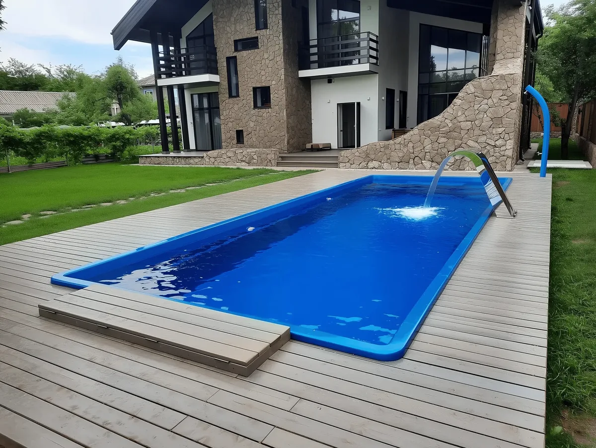 Композитный бассейн Laguna 9 — вид сверху в Можайске